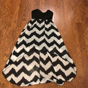 Strapless cocktail dress